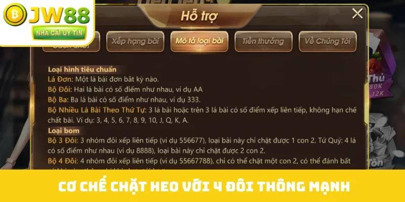 Cơ chế chặt heo với 4 đôi thông mạnh