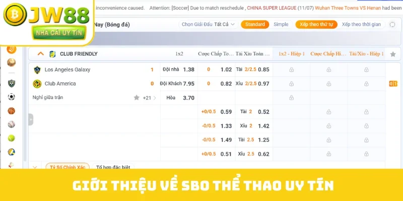 Giới thiệu về SBO thể thao uy tín