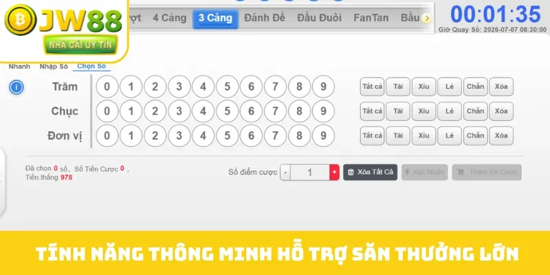 Tính năng thông minh hỗ trợ săn thưởng lớn